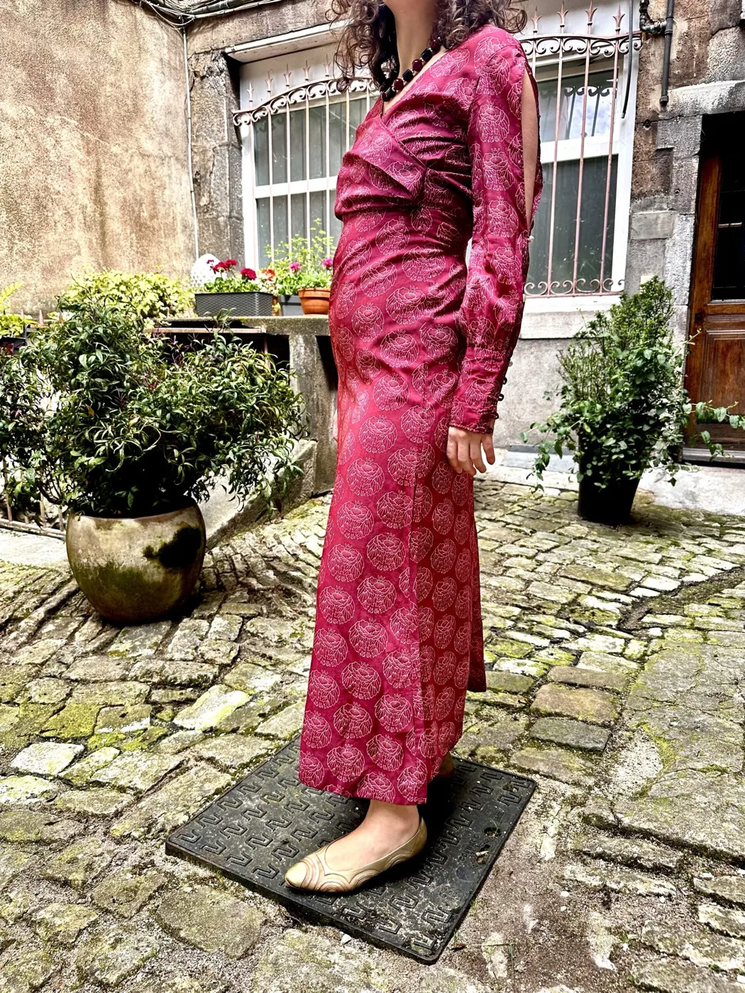 Pièce vintage à motifs en boutique